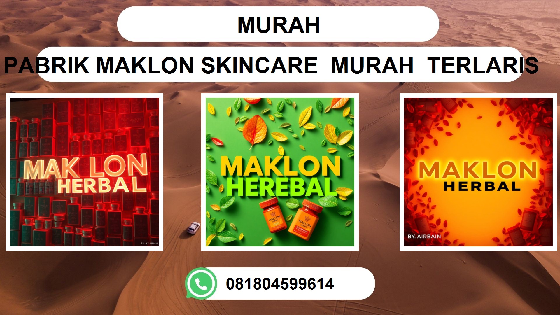 Jasa Maklon Obat Herbal Murah di Ambon, Pontianak, Makassar