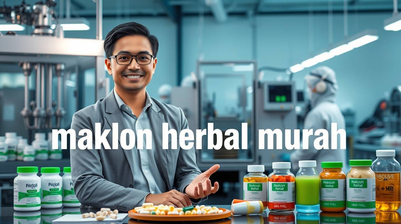 Jasa Maklon Herbal Murah Terpercaya 2026 untuk Produk Herbal Berkualitas
