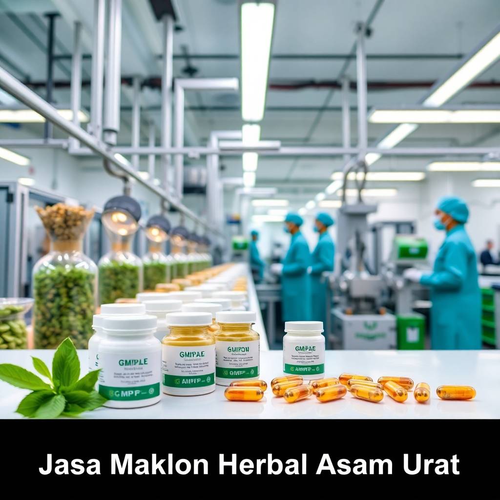 Maklon Obat Herbal Asam Urat dengan Sistem Manufaktur Higienis dan Terstandar