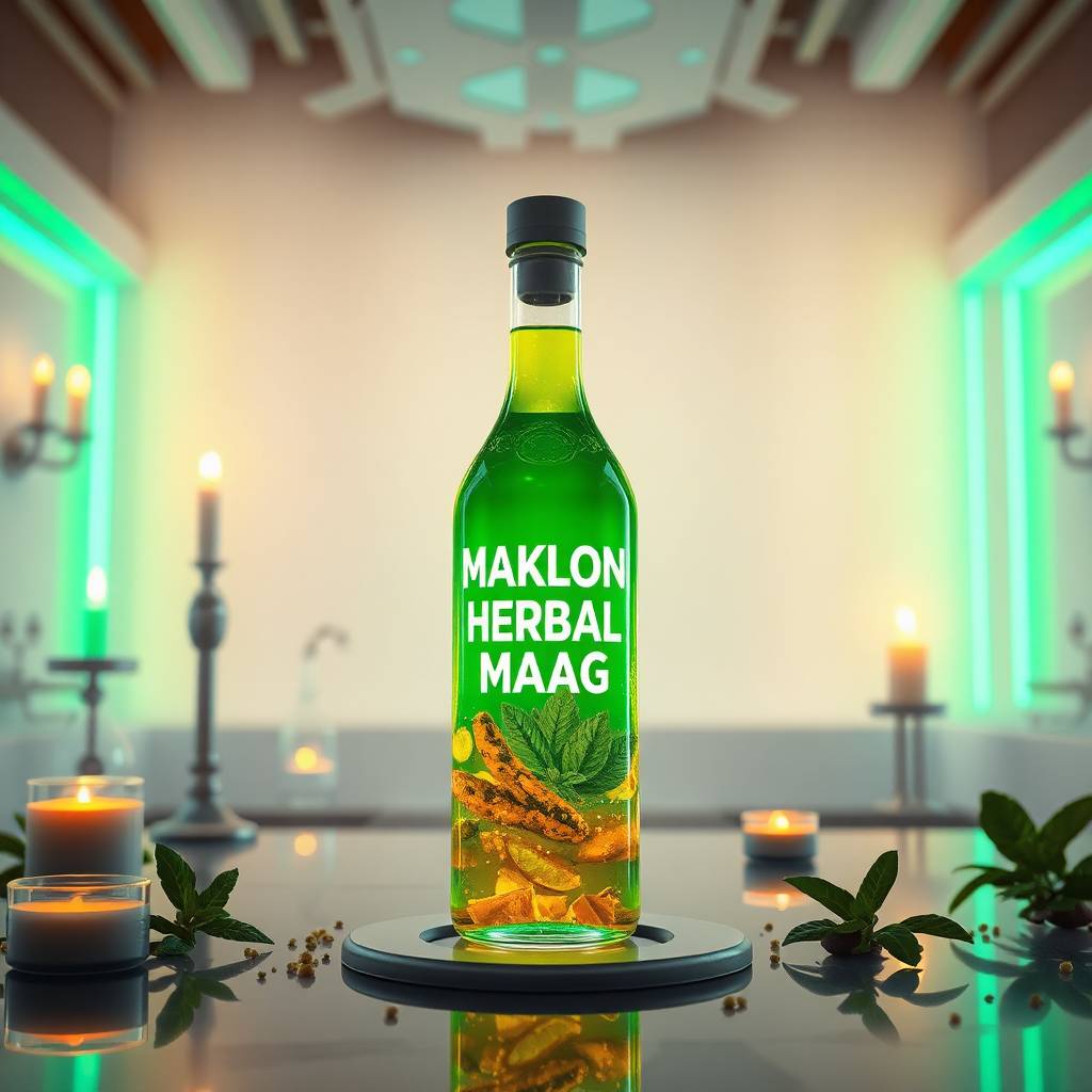 Jasa Maklon Cairan Obat Dalam Herbal Maag dengan Kemasan Botol Modern