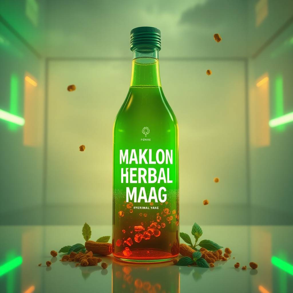 Jasa Maklon Cairan Obat Dalam Herbal Maag dengan Kemasan Botol Modern