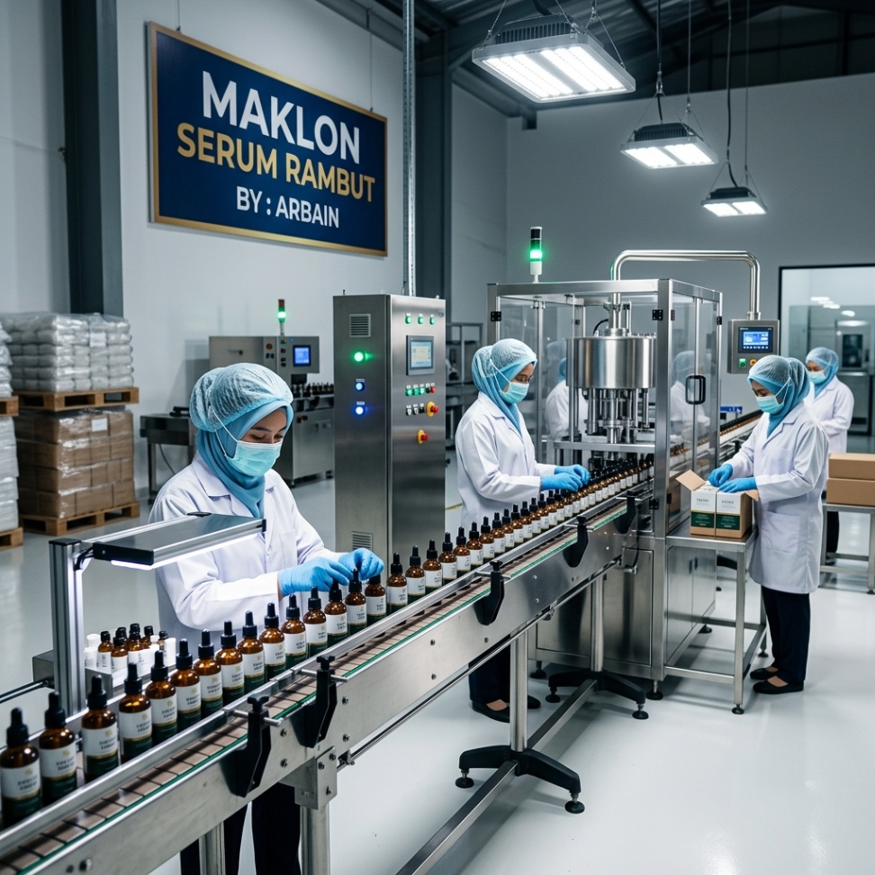 Produksi Maklon Serum Rambut yang Aman dan Berkualitas Tinggi dengan Keunggulan PT Arbain Jaya Investama