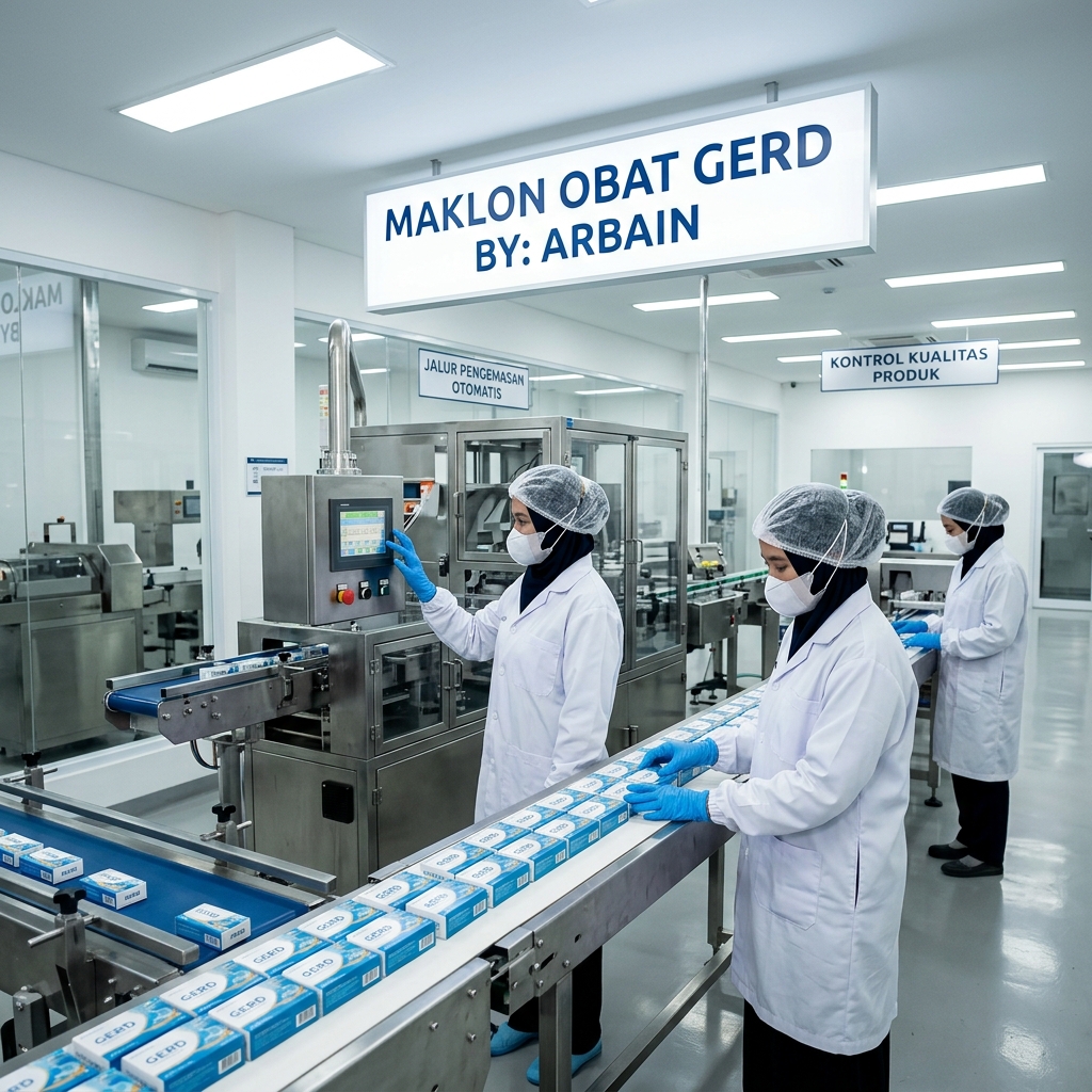 Pesan Obat Asam Lambung/Gerd yang Aman dengan Pabrik Maklon PT. Arbain Jaya Investama